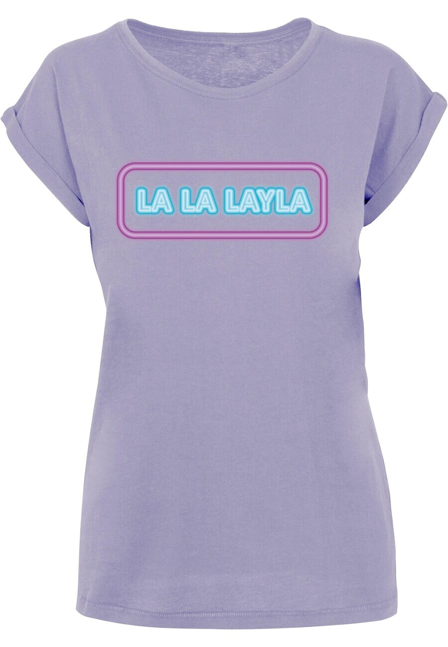 

Футболка Merchcode LA LA LAYLA, цвет Purple/Lavender