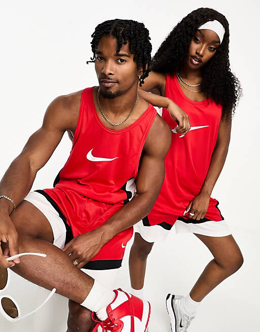 

Красная футболка унисекс Nike Basketball Icon Plus Dri-Fit, Красный