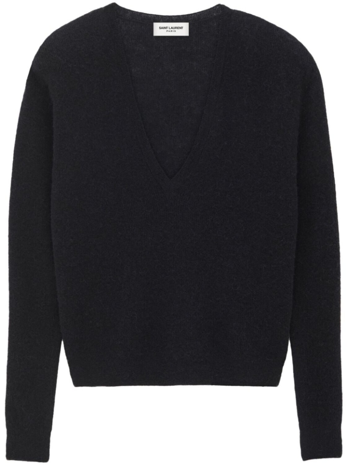 

Saint Laurent джемпер тонкой вязки с V-образным вырезом, черный