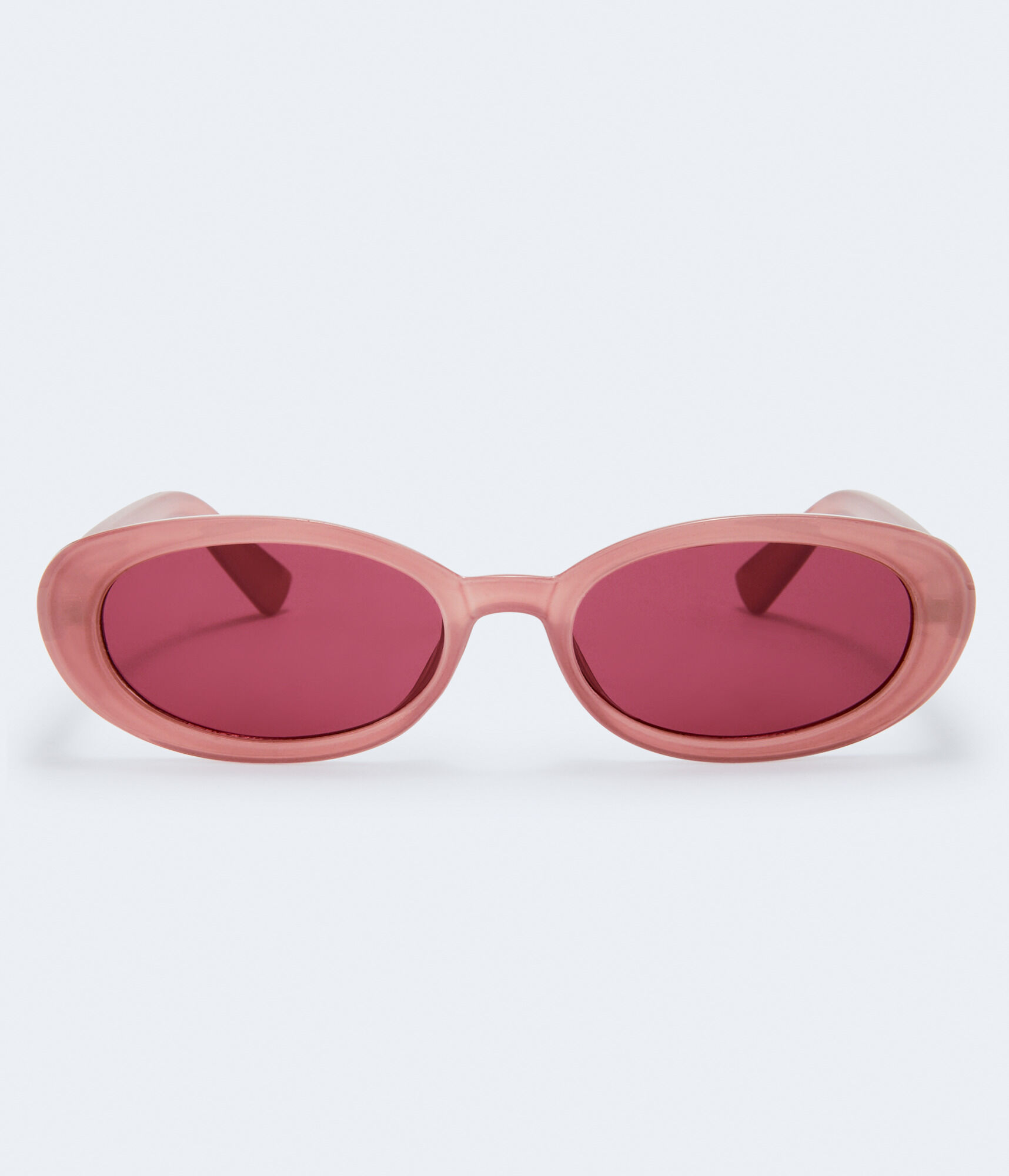 Узкие овальные солнцезащитные очки Aeropostale, розовый