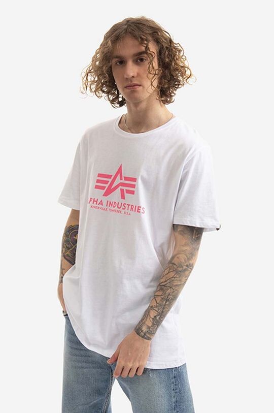 

Хлопковая футболка Basic Alpha Industries, белый