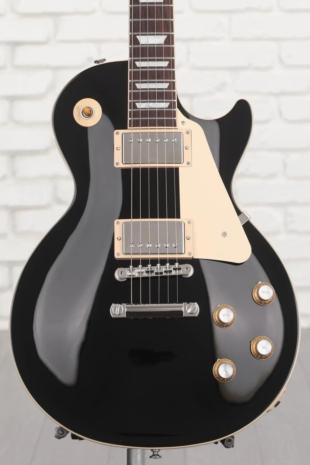 

Новая электрогитара Gibson Les Paul Standard '60s с простым верхом - черное дерево