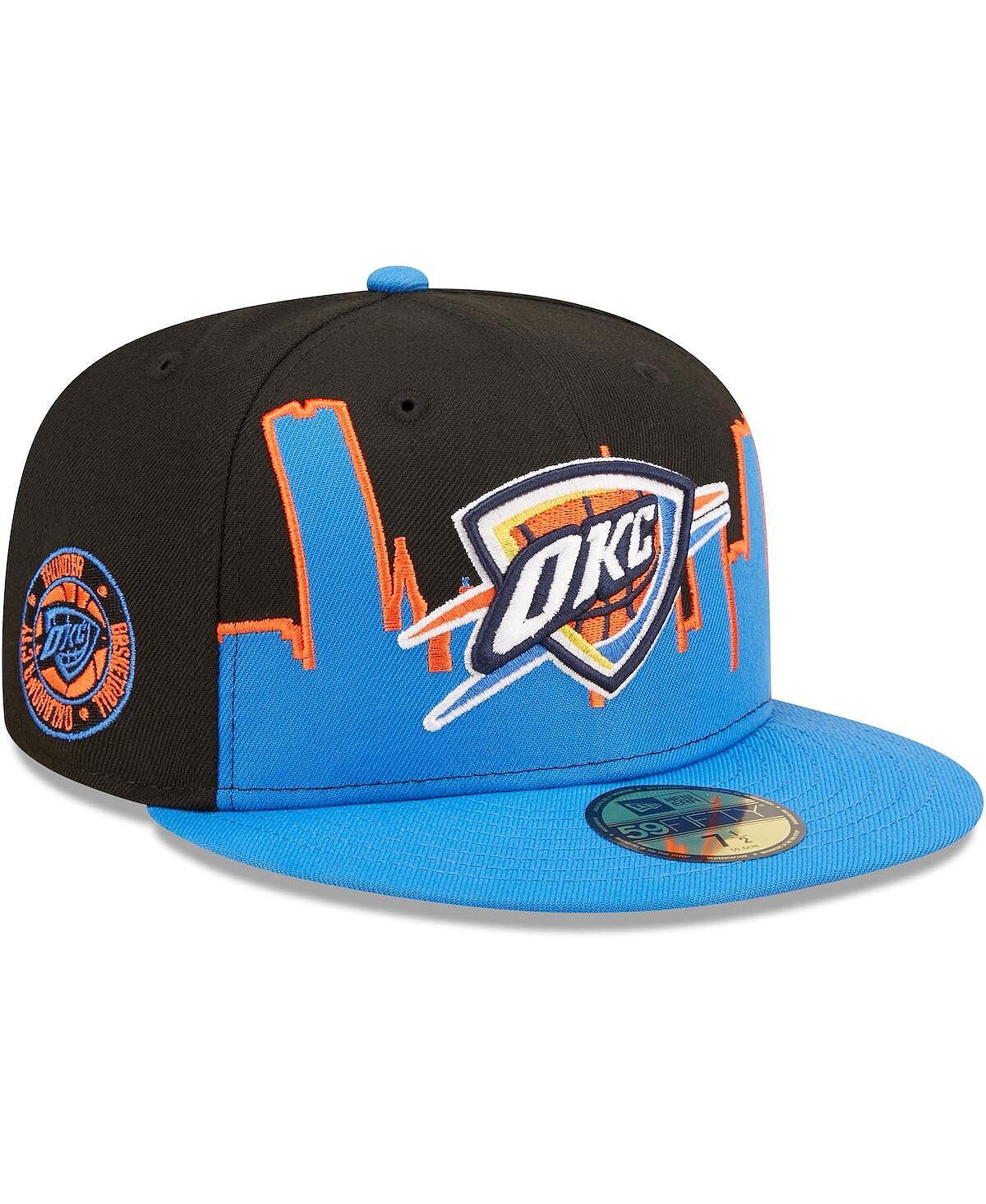 

Мужская синяя, черная приталенная шляпа Oklahoma City Thunder 2022 Tip-Off 59FIFTY New Era