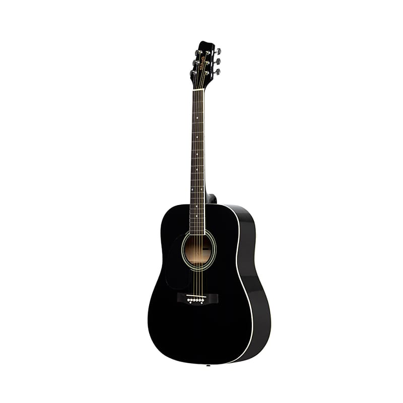 

Акустическая гитара Stagg SA20DLHBK Black dreadnought acoustic guitar with basswood top, left-handed model