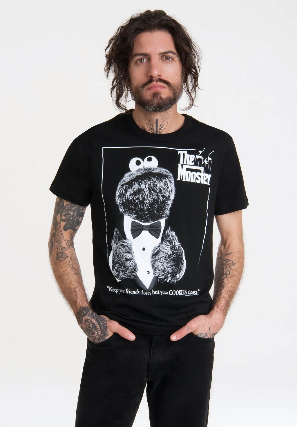 

Футболка с принтом LOGOSHIRT, черный