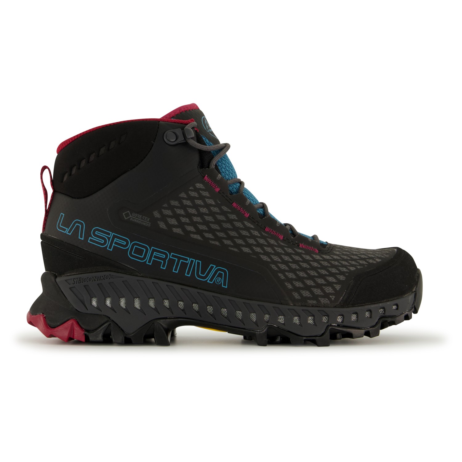Ботинки для прогулки La Sportiva Women's Stream GTX, цвет Black/Topaz ароматизатор avs mm 009 double stream огненный лёд мини мембрана