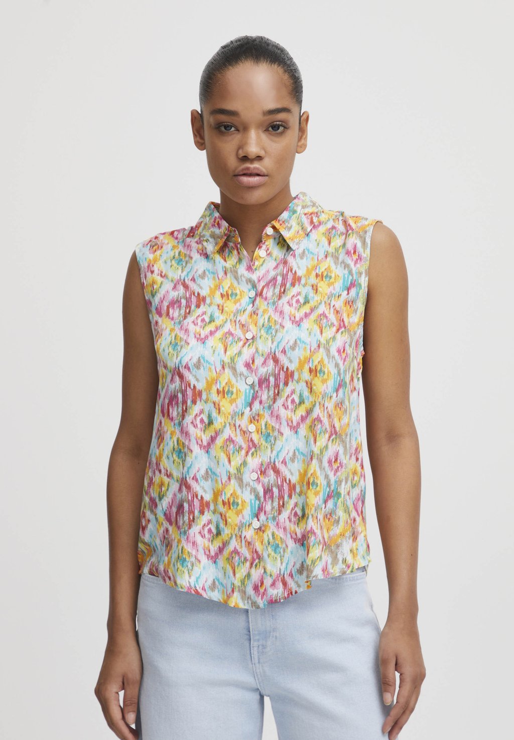 Рубашка ICHI, мультиколор royalford mesh scrubber multi colour 3 pcs