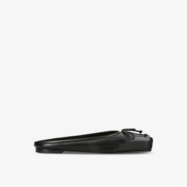 

Les mules plate балетные кожаные мюли Jacquemus, черный