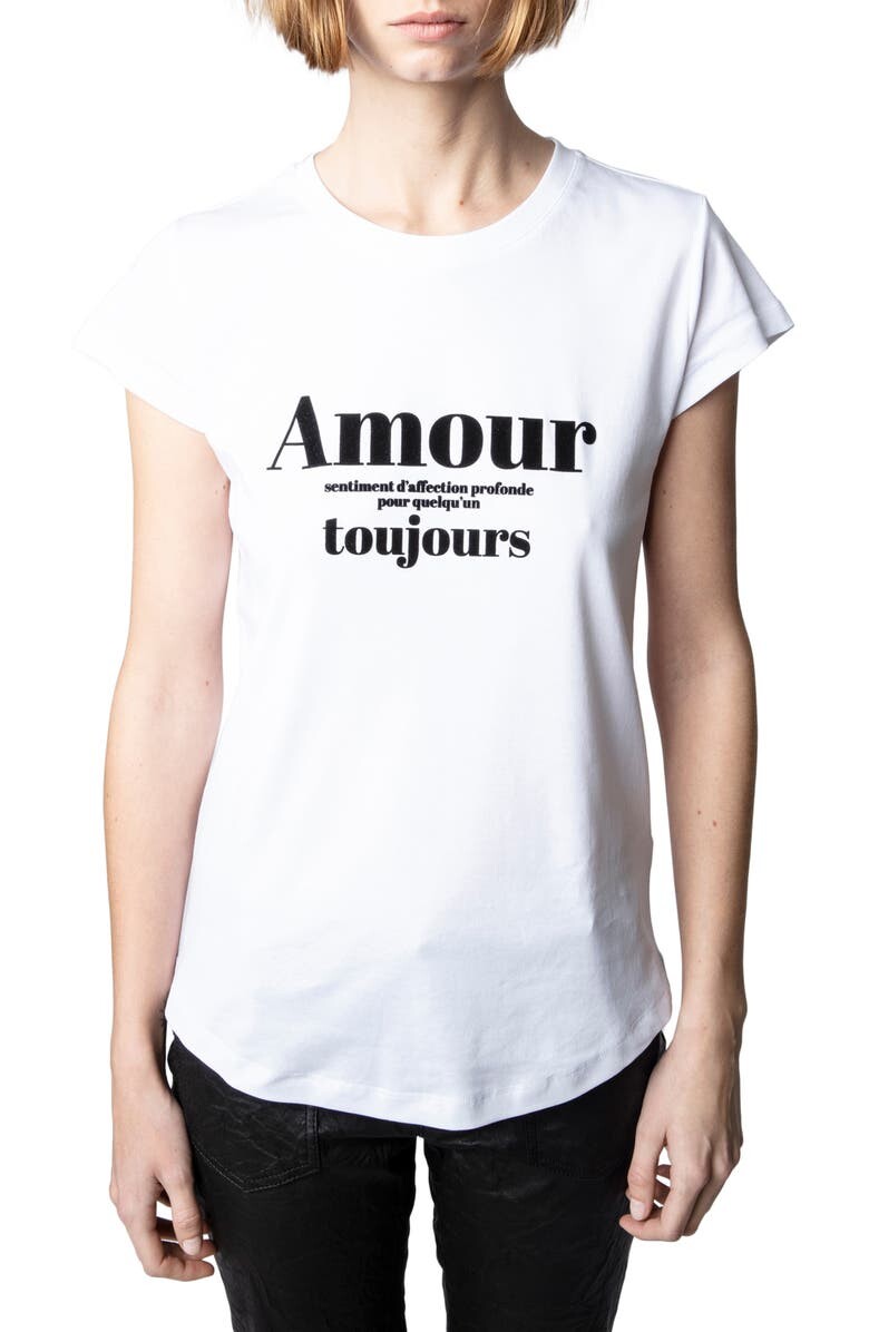 

Хлопковая футболка с рисунком Amour Toujours ZADIG & VOLTAIRE
