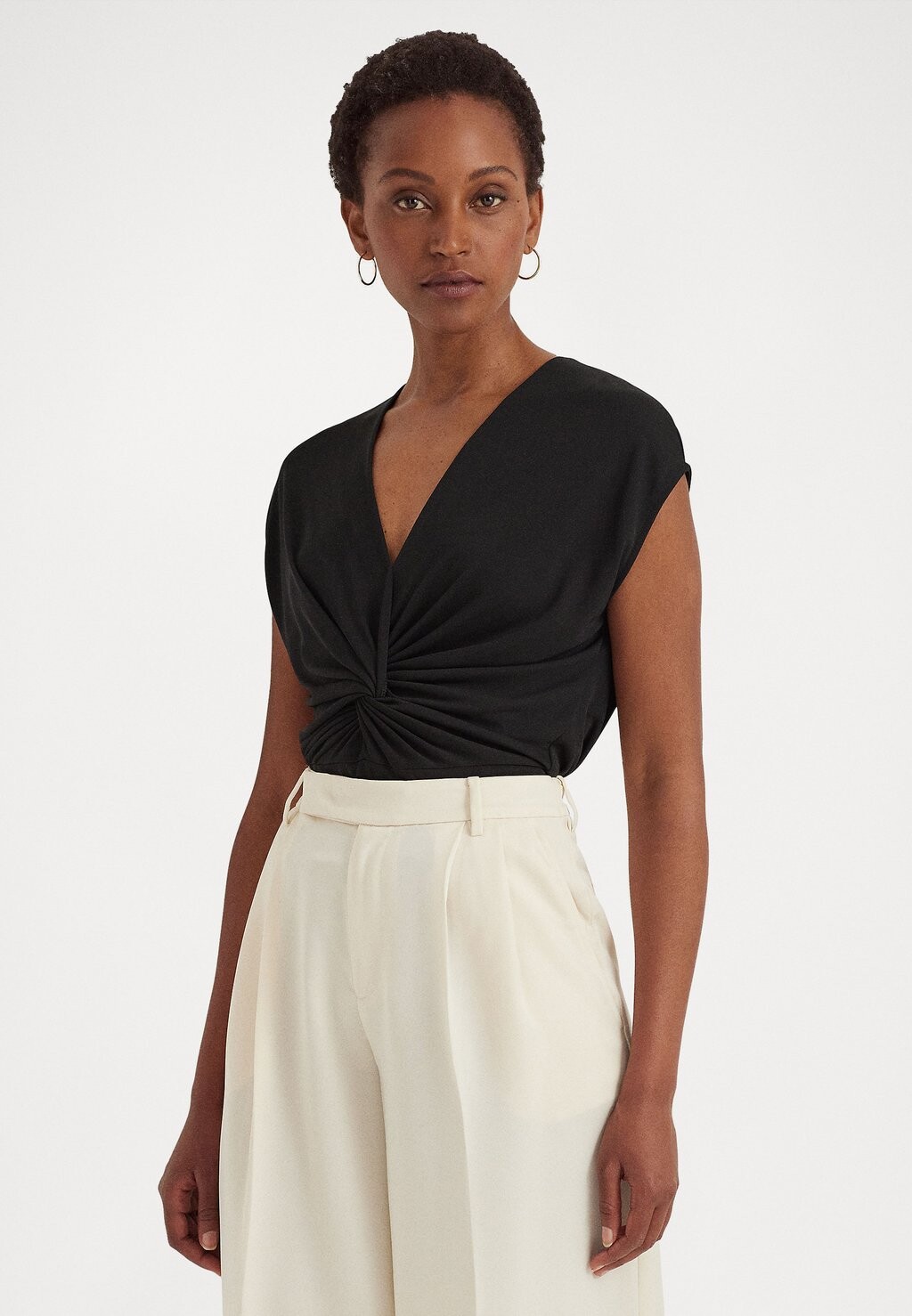 

Топ Lauren Ralph Lauren RINELLE SHORT SLEEVE, черный