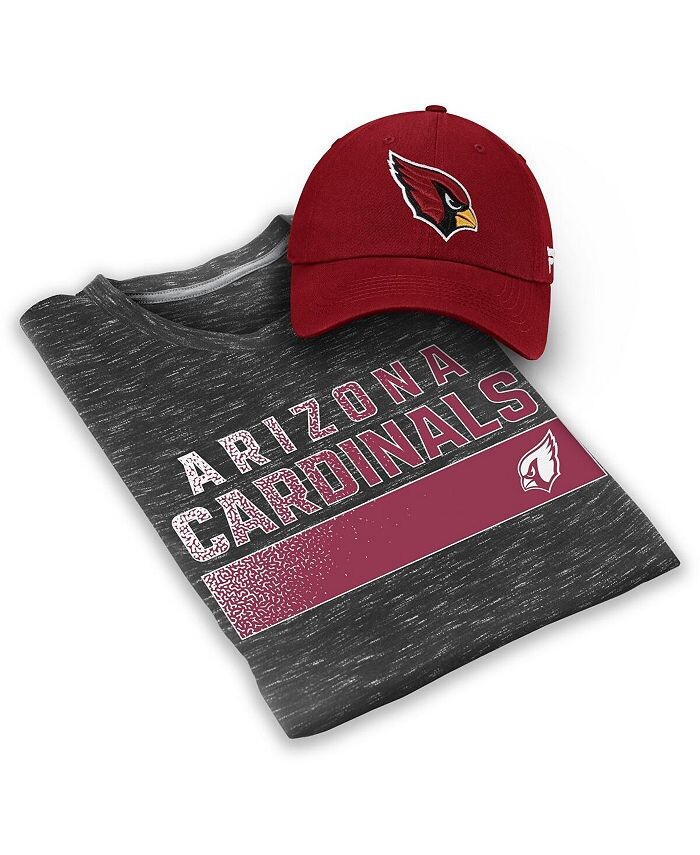 

Мужской комплект из фирменной серо-бежевой футболки Cardinal Arizona Cardinals и регулируемой шляпы Fanatics, серый