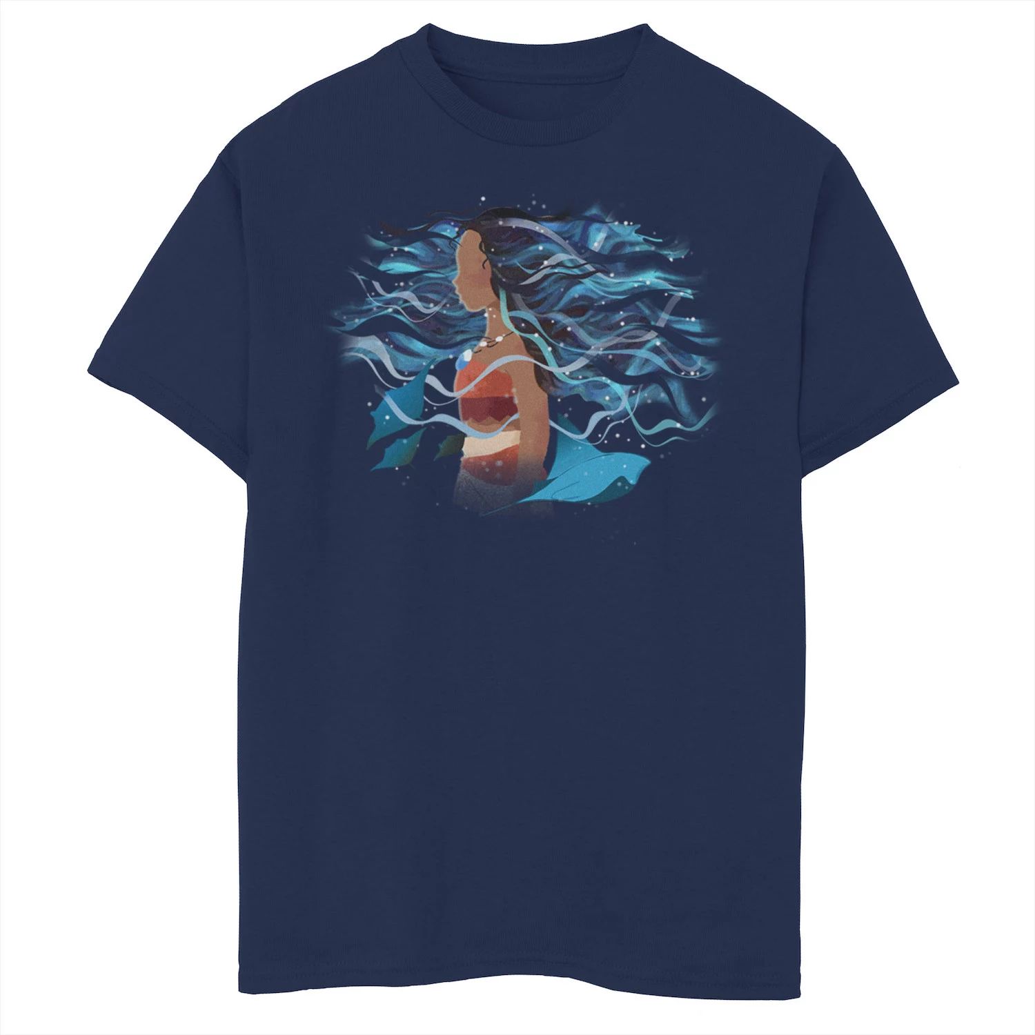 Футболка Disney's Moana Boys 8–20 с рисунком Ocean Artsy Disney футболка disney s moana boys 8–20 the ocean connects us с графическим рисунком кораллового цвета licensed character