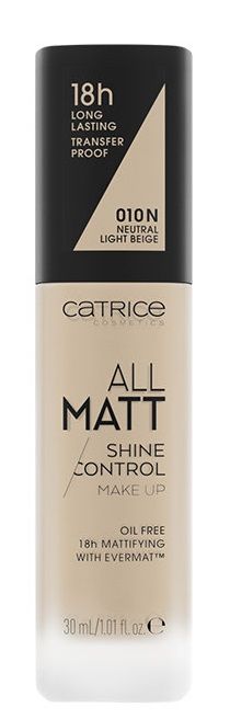 Catrice All Matt Shine Control Праймер для лица, 010 Light Beige тональная основа base de maquillaje all matt shine control catrice 033 c cool almond