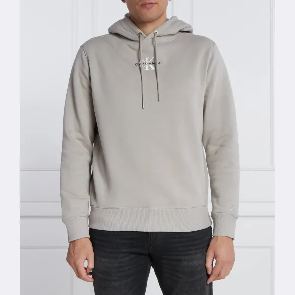 

Толстовка обычного кроя с монологом Calvin Klein, серый