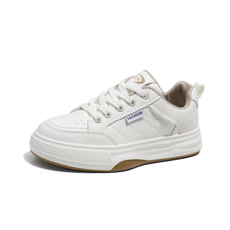 

Кеды, обувь для скейтбординга женская низкая Kewn, цвет White/Khaki
