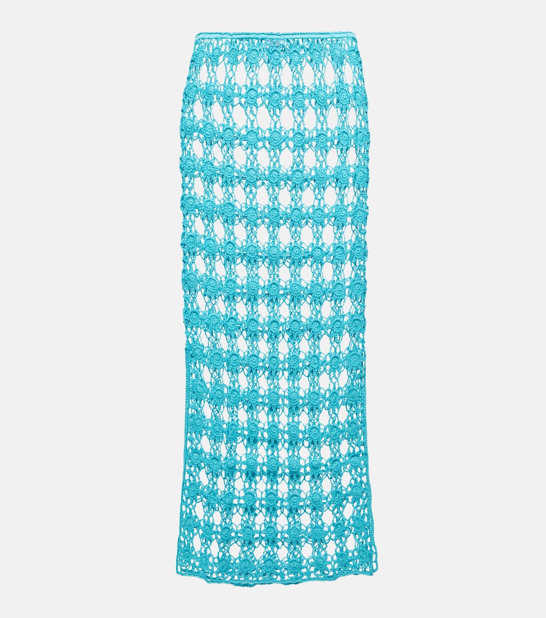 цена Хлопковая макси-юбка Rosette крючком ANNA KOSTUROVA, синий