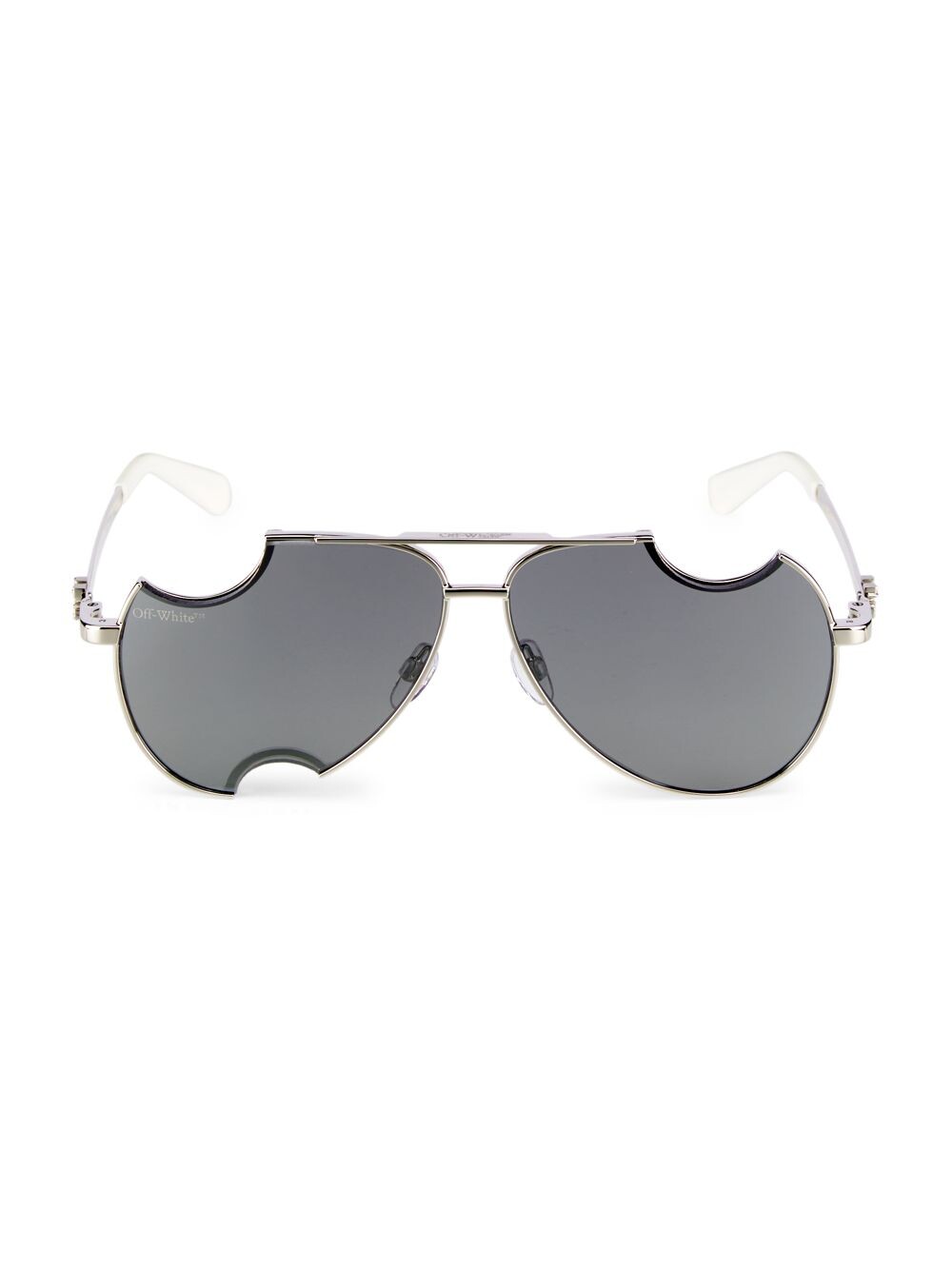 

Солнцезащитные очки-пилоты Dallas 62MM Off-White, серебряный