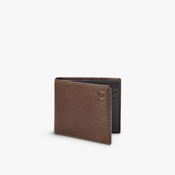 Кожаный кошелек billfold с логотипом Aspinal Of London, цвет tobacco