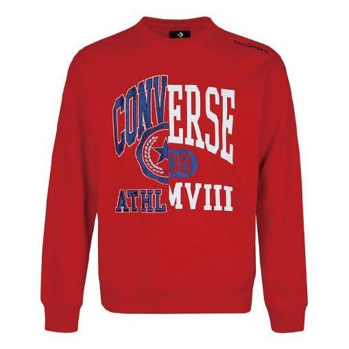 Толстовка Converse Unisex Logo Printing Round-neck Sweatshirt Red, красный