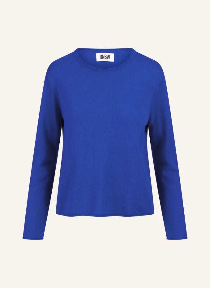 

Вязаный свитер с круглым вырезом Rainbow Cashmere, синий