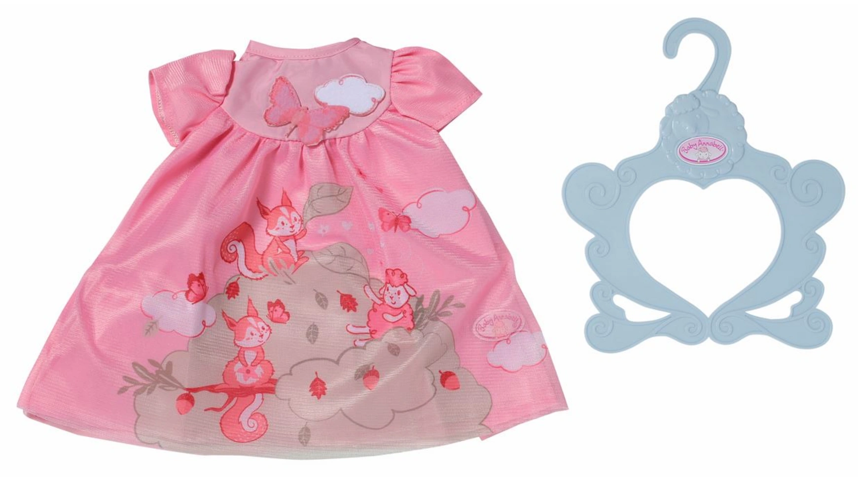 Zapf Creation Платье Baby Annabell розовое, 43см цена и фото
