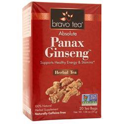 Bravo Tea Absolute Panax Ginseng Травяной чай 20 пакетиков чай althaus grun matinee травяной 20 пакетиков