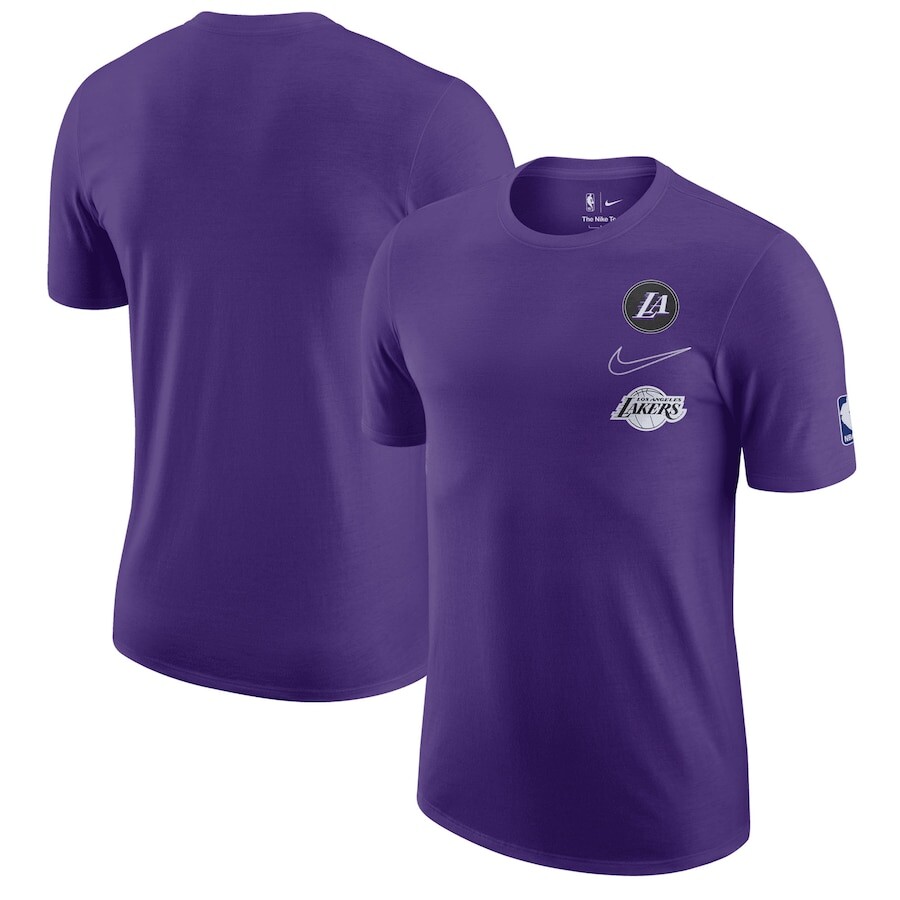 

Футболка с коротким рукавом Nike Los Angeles Lakers, фиолетовый