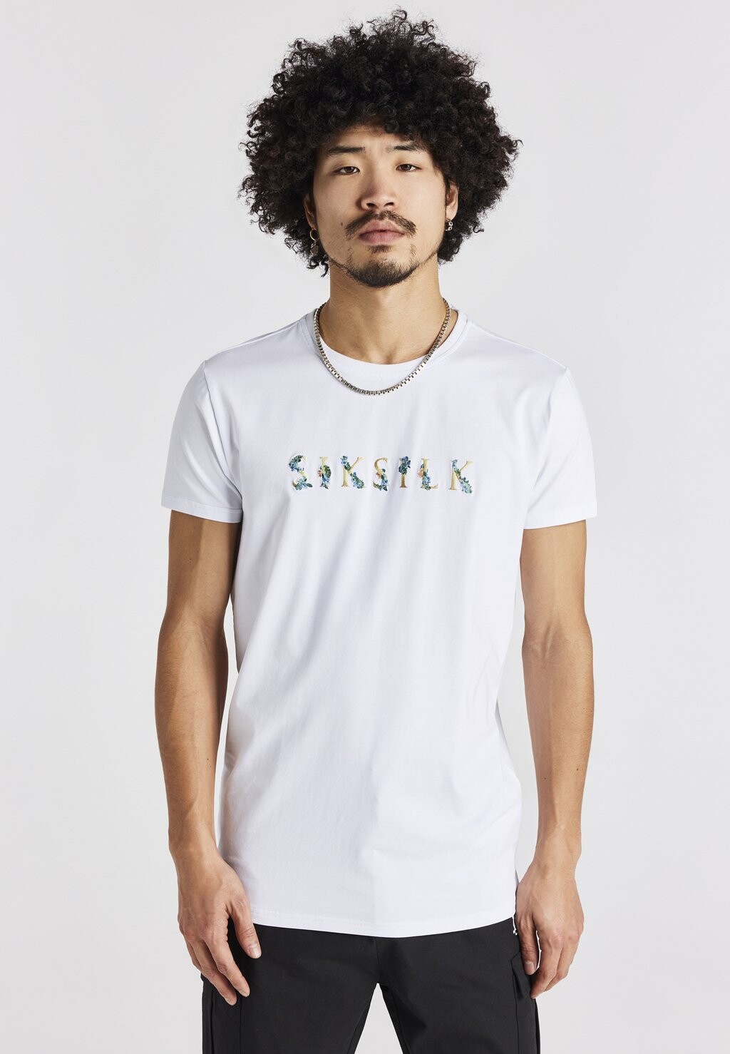 

Футболка с принтом SIKSILK, белый