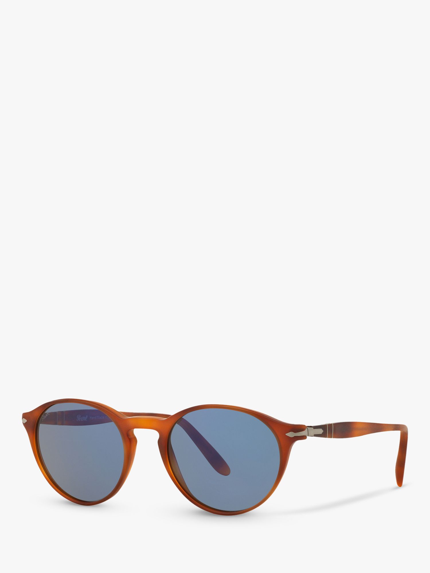 цена Persol PO3092SM Мужские овальные солнцезащитные очки, Terra di Siena/Синий