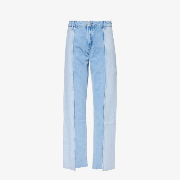 цена Noella прямые джинсы из денима со средней посадкой Paige, цвет larsa distressed