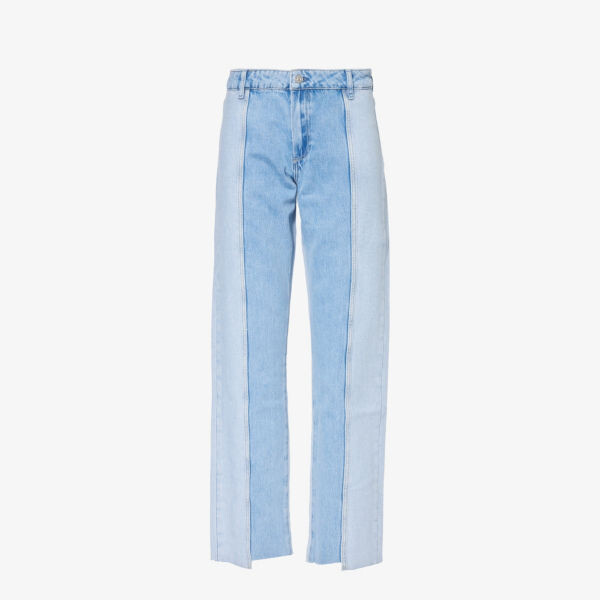 

Noella прямые джинсы из денима со средней посадкой Paige, цвет larsa distressed