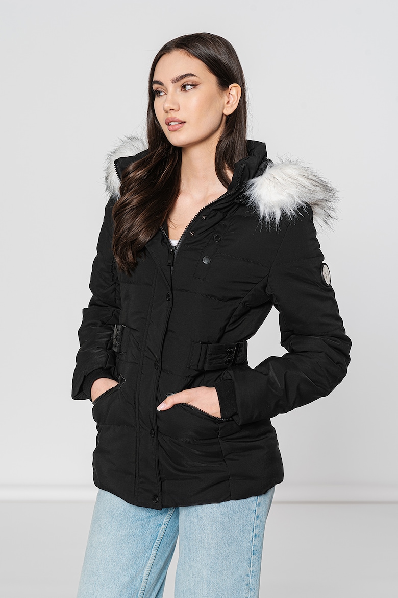 Зимняя утепленная куртка Chester с капюшоном Geo Norway, черный