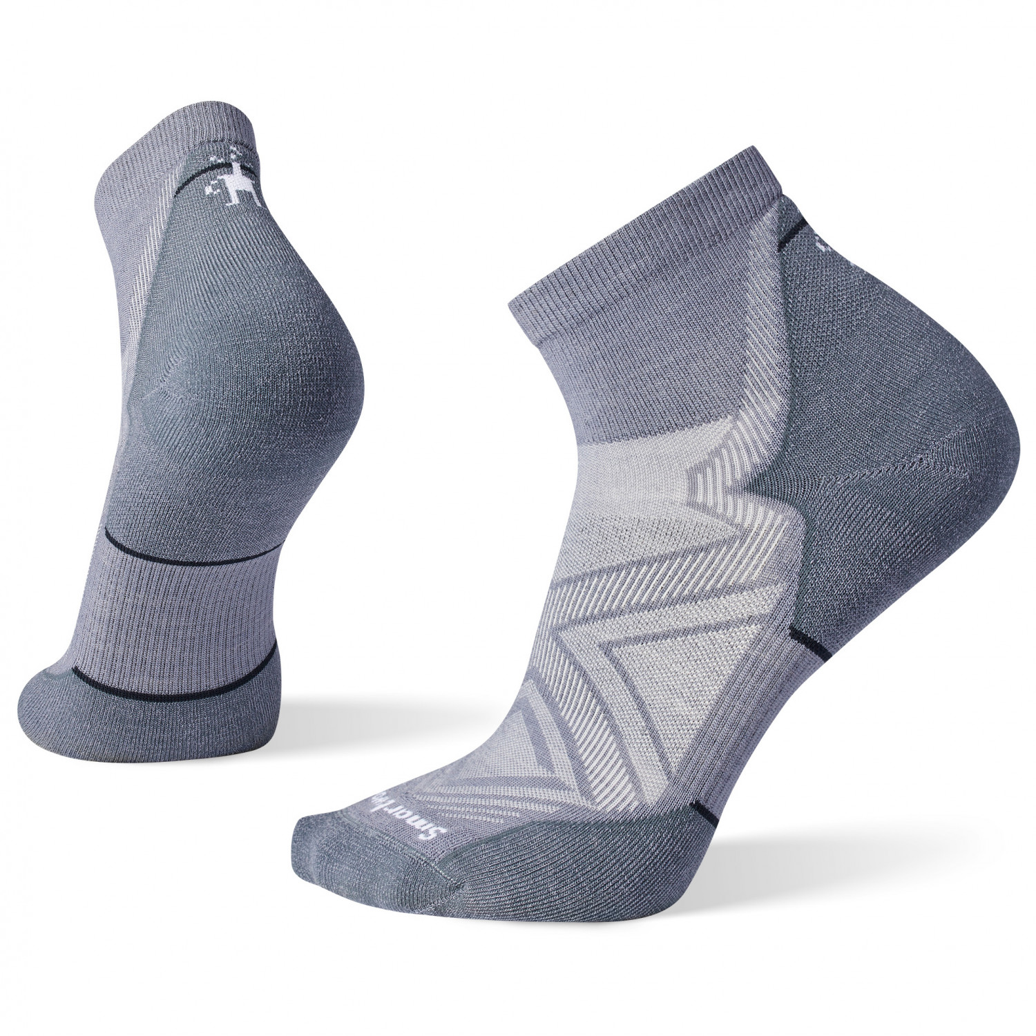 Носки для бега Smartwool Performance Run Targeted Cushion Ankle, графитовый носки для бега smartwool performance run zero cushion low ankle цвет light gray