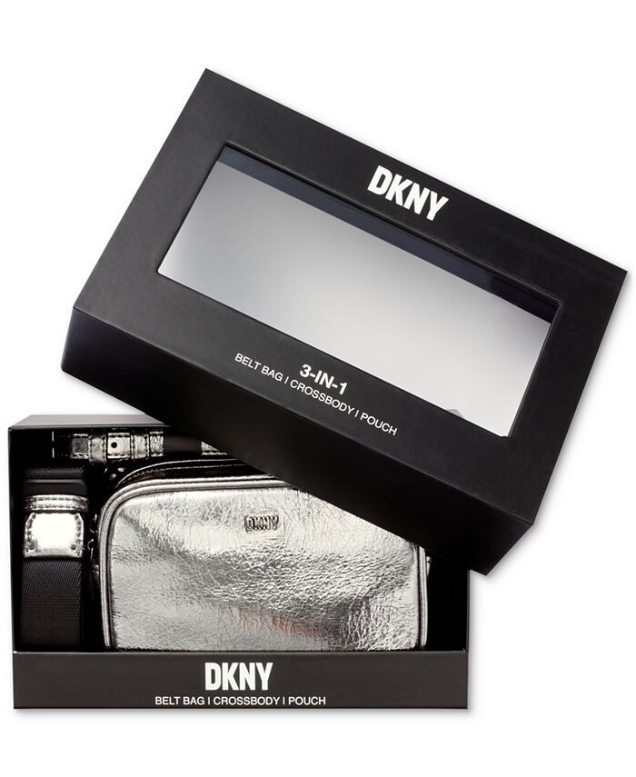 

Поясная сумка Lumen 3 в 1 DKNY, серебро
