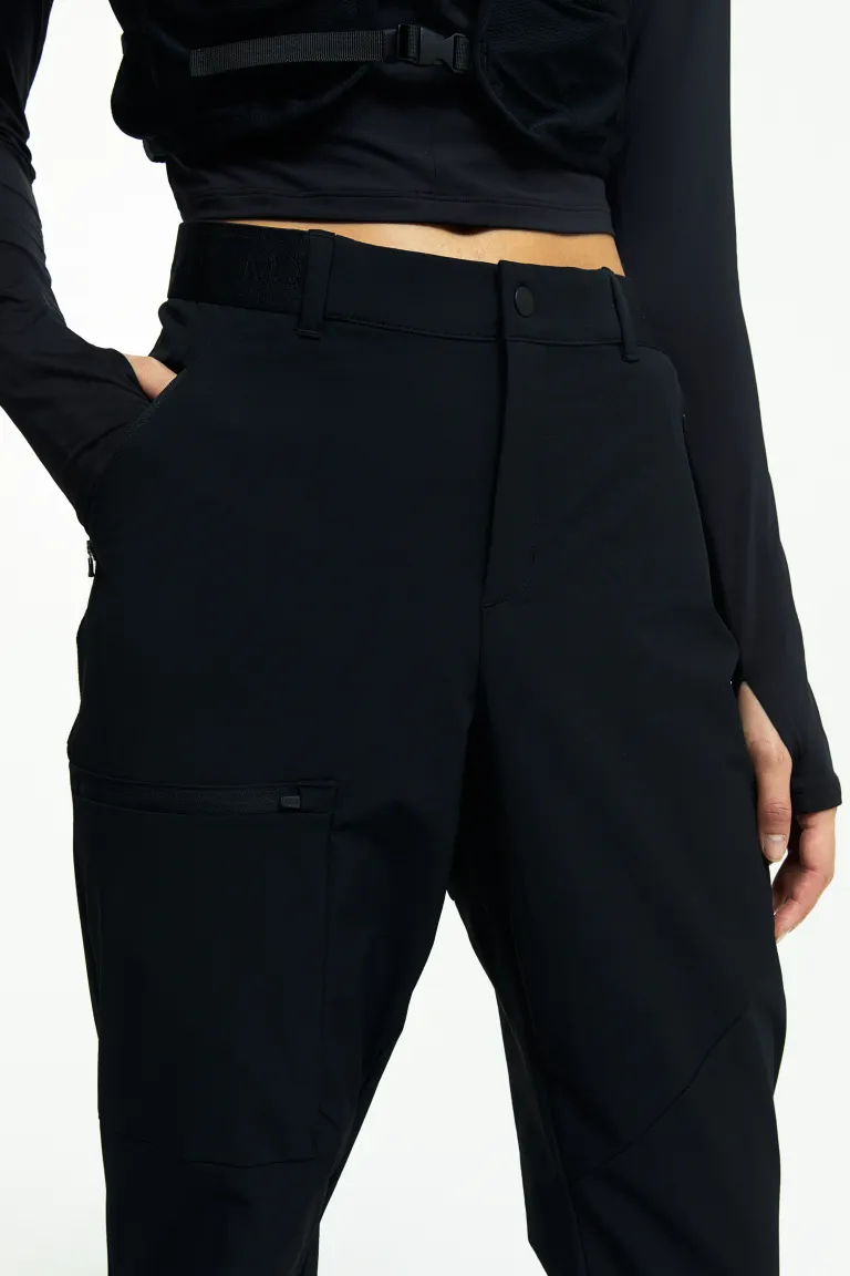 Водоотталкивающие брюки для активного отдыха H&M, черный брюки cmp для активного отдыха черный