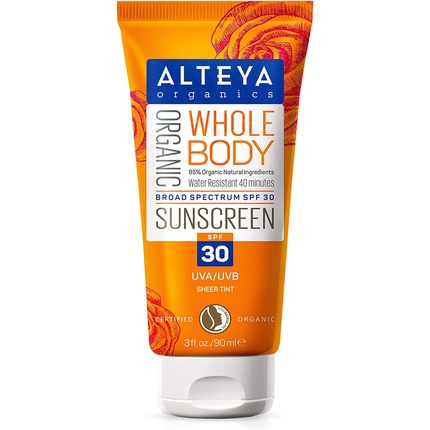 Солнцезащитный крем для всего тела, сертифицированный Natrue органический уход за кожей, 90 мл, Alteya