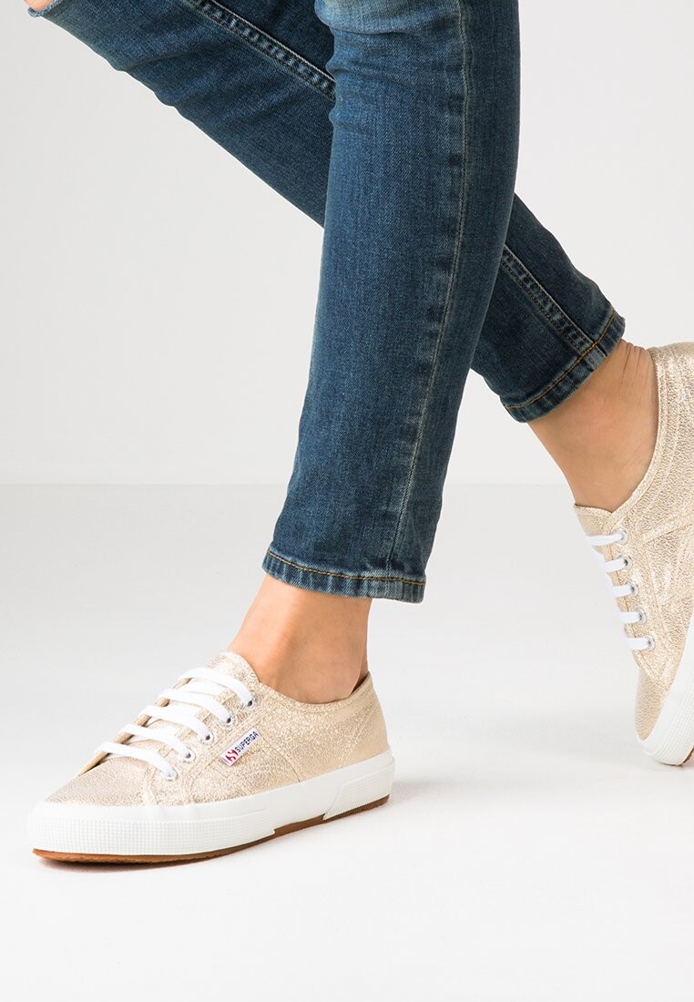 

Кеды Superga, золотой/белый