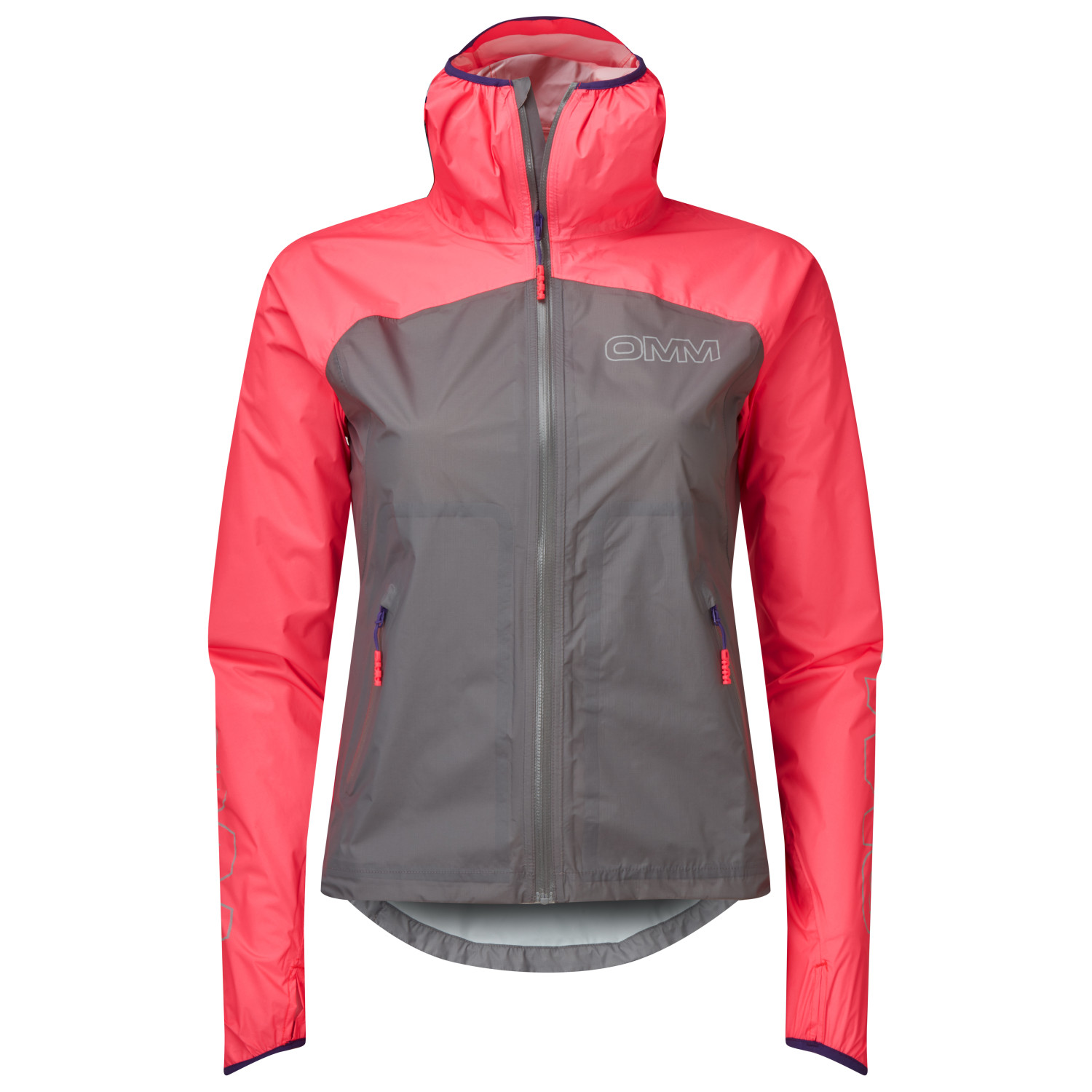 цена Беговая куртка Omm Women's Halo+ With Pockets, цвет Dark Red/Aqua