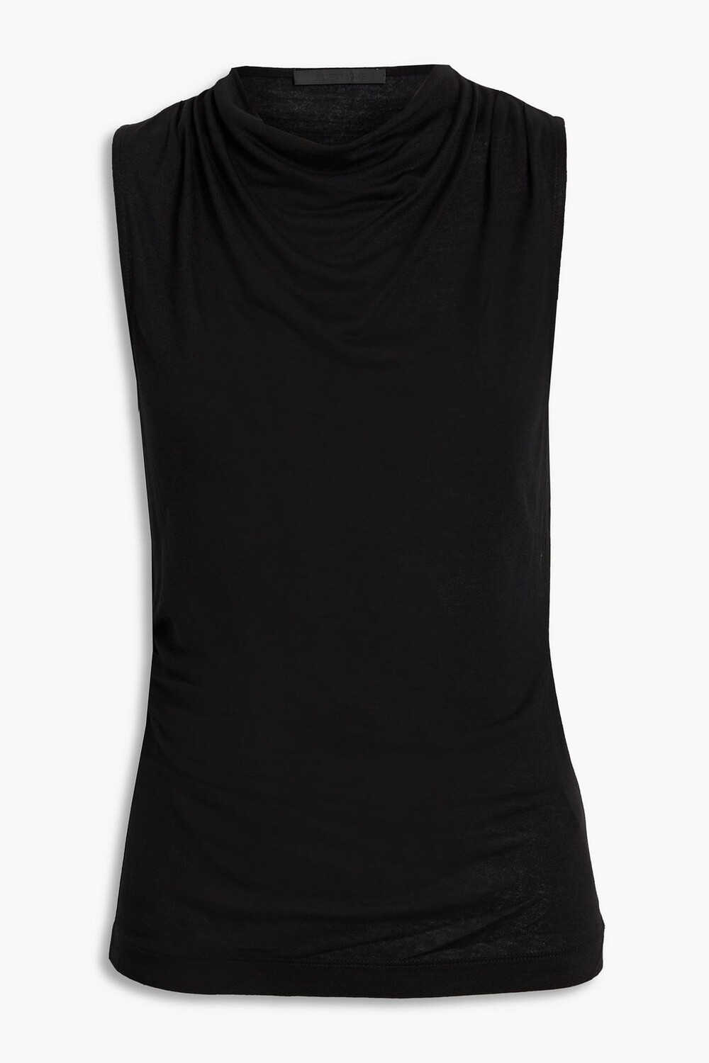 

Драпированный топ из джерси HELMUT LANG, черный