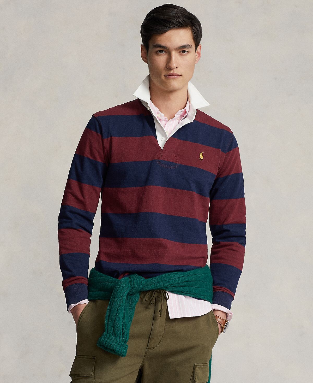 

Мужская рубашка The Iconic из хлопка для регби Polo Ralph Lauren