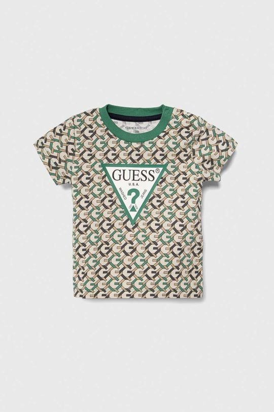 

Хлопковая футболка для детей Guess, зеленый