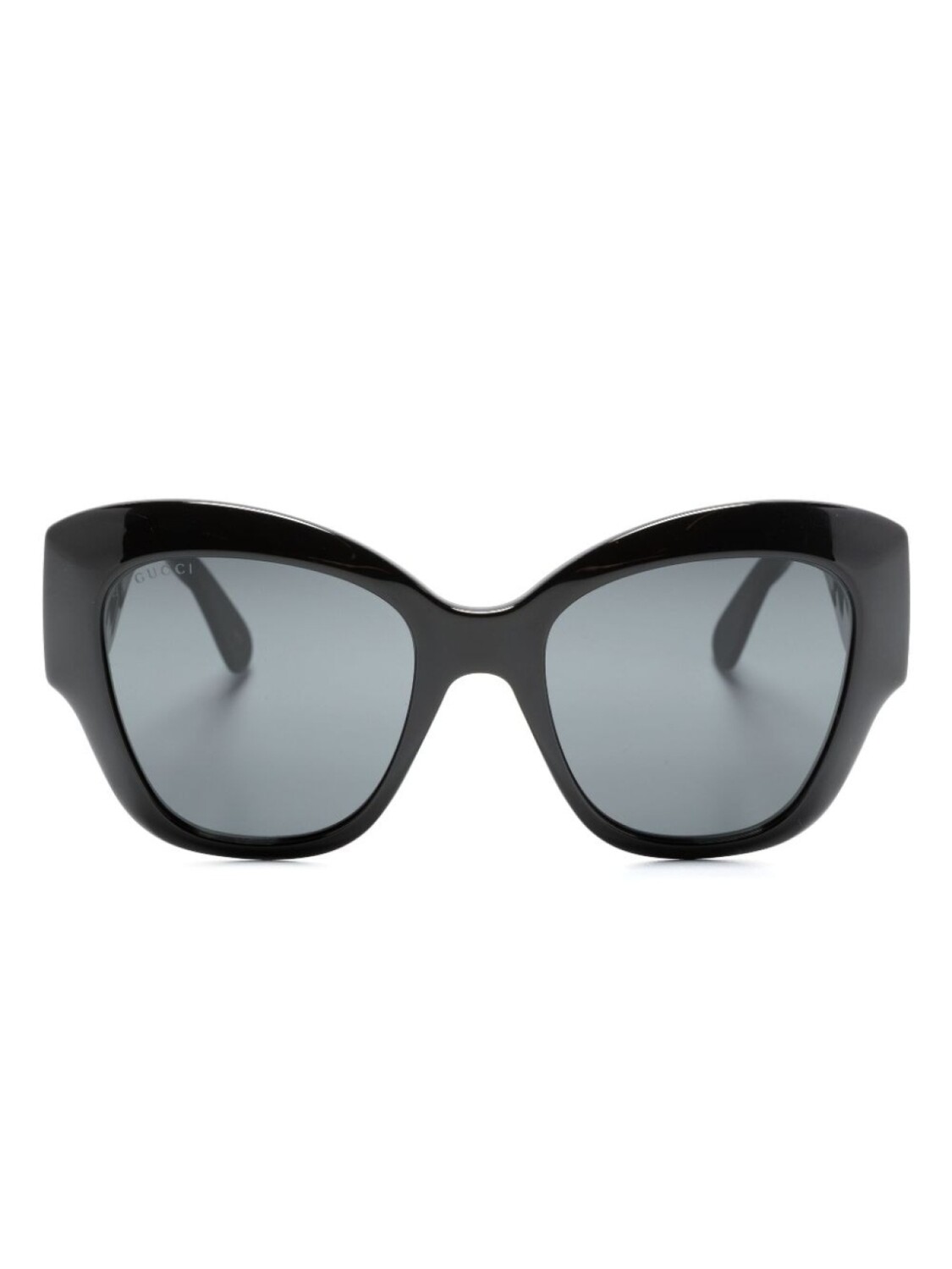 

Gucci Eyewear солнцезащитные очки в массивной оправе, черный