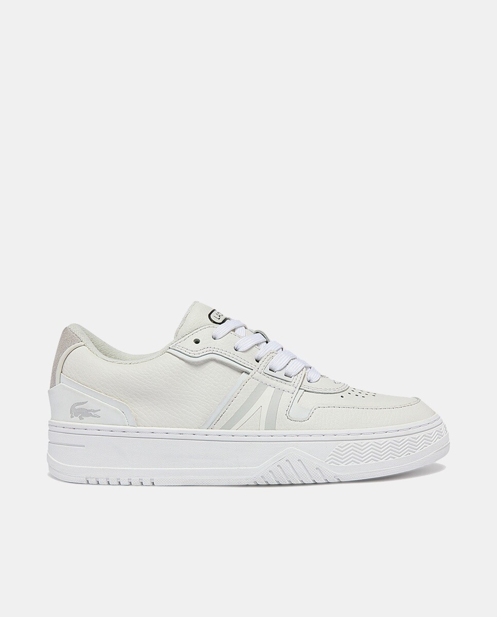 

L001 женские кожаные кроссовки Lacoste, белый
