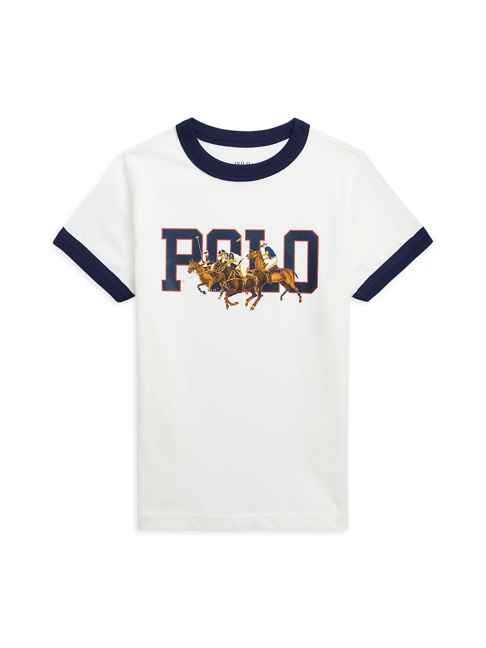

Университетская футболка поло для маленьких мальчиков и мальчиков Polo Ralph Lauren, белый