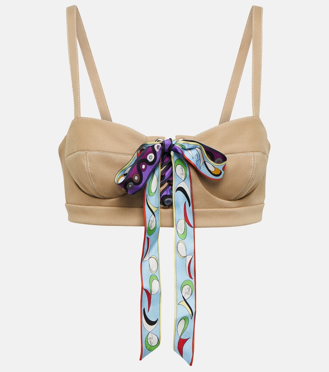 

Бюстгальтер без косточек с бантом PUCCI, бежевый