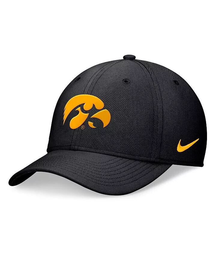 

Мужская черная кепка с галочкой Iowa Hawkeyes 2024 On-Field Nike, черный