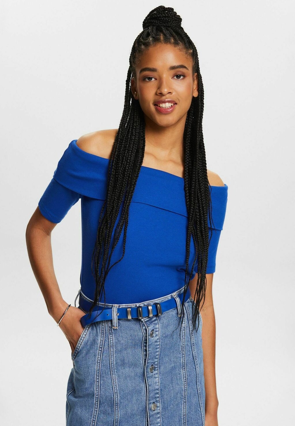 

Футболка с принтом Esprit, цвет bright blue