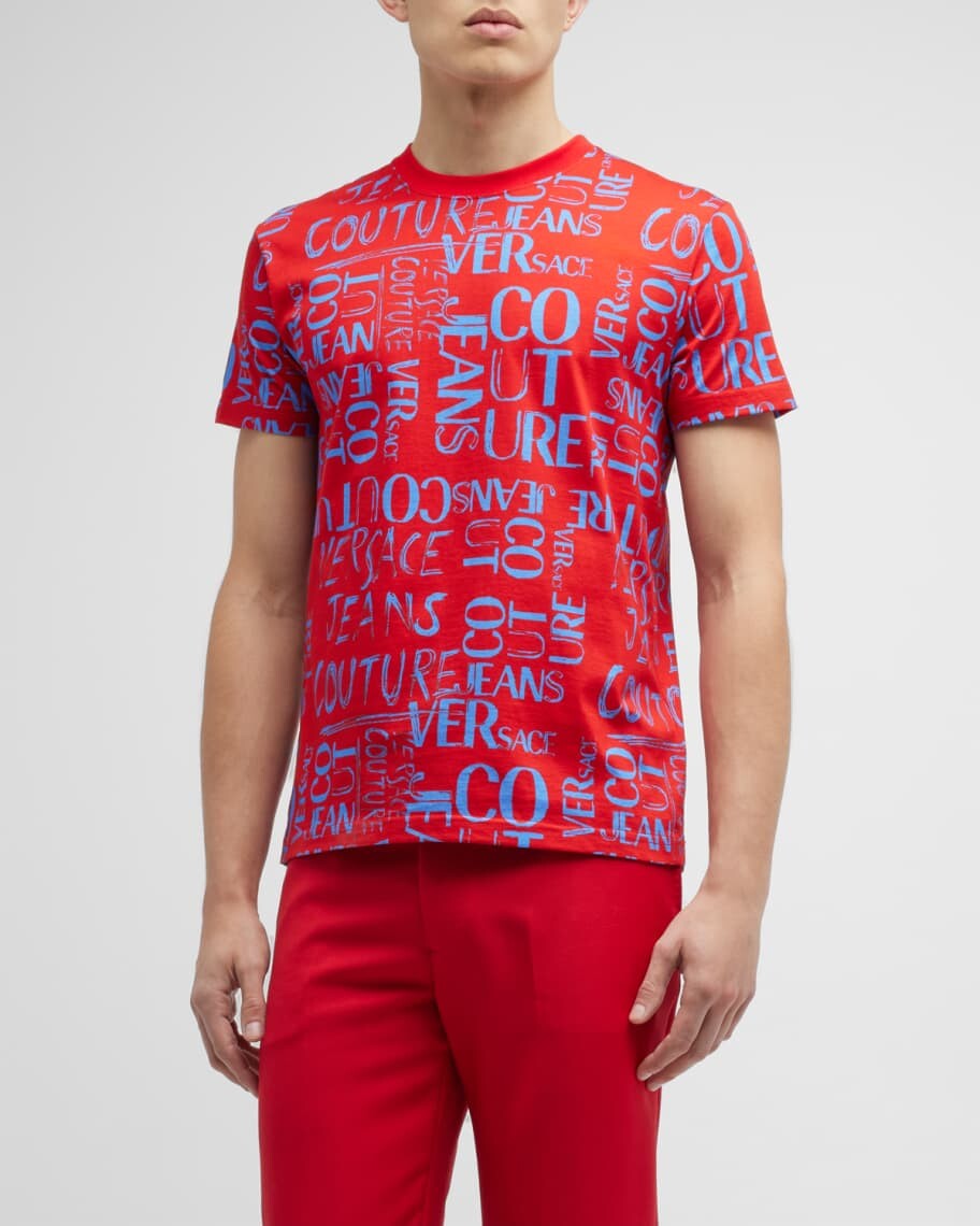 

Мужская футболка с логотипом Doodle Versace Jeans Couture