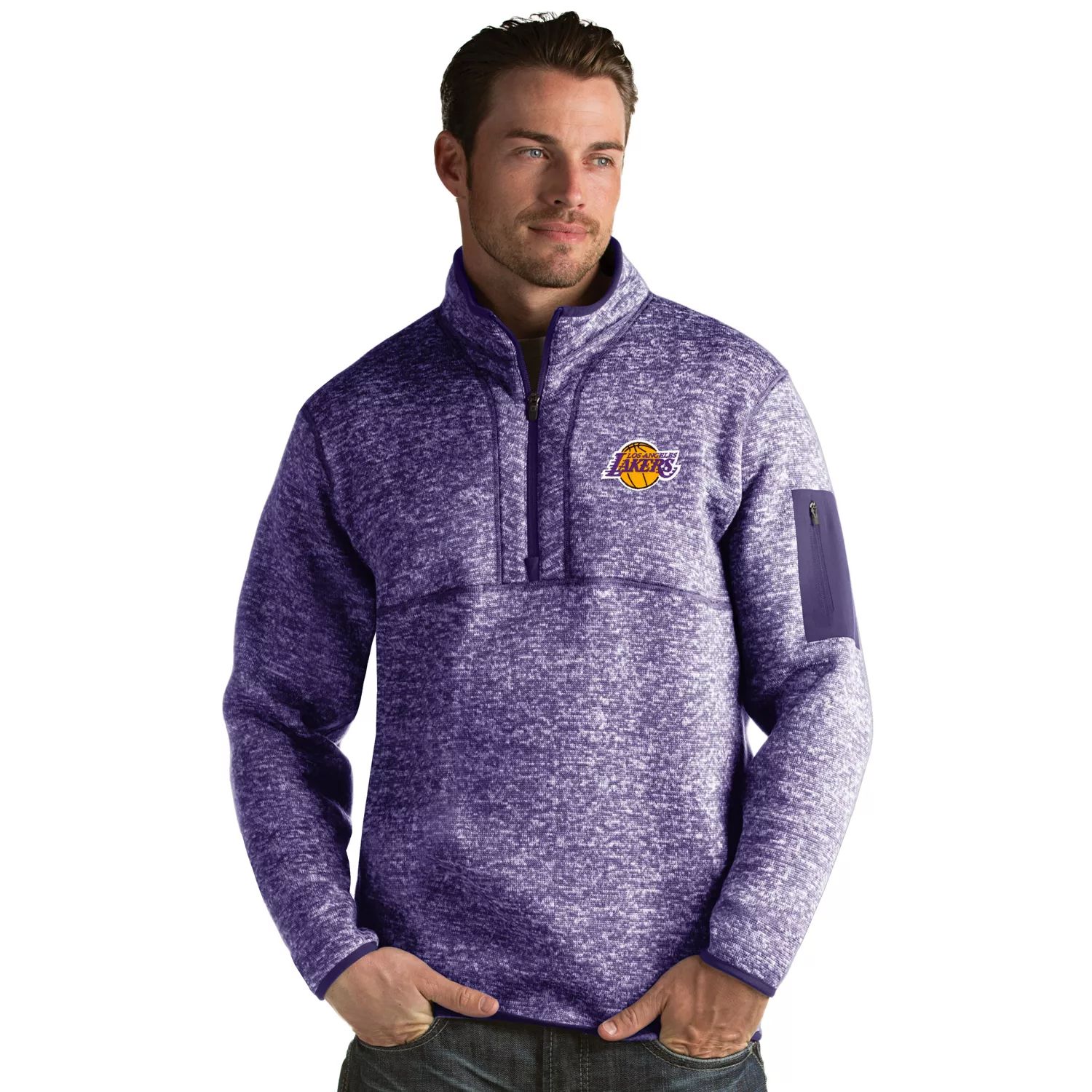 Мужской пуловер Los Angeles Lakers Fortune Antigua