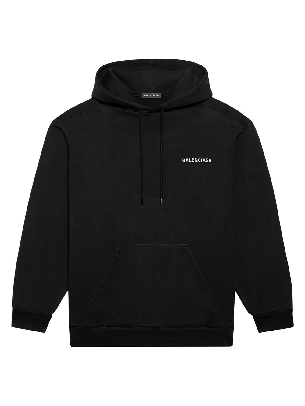

Толстовка с логотипом средней посадки Balenciaga, черный